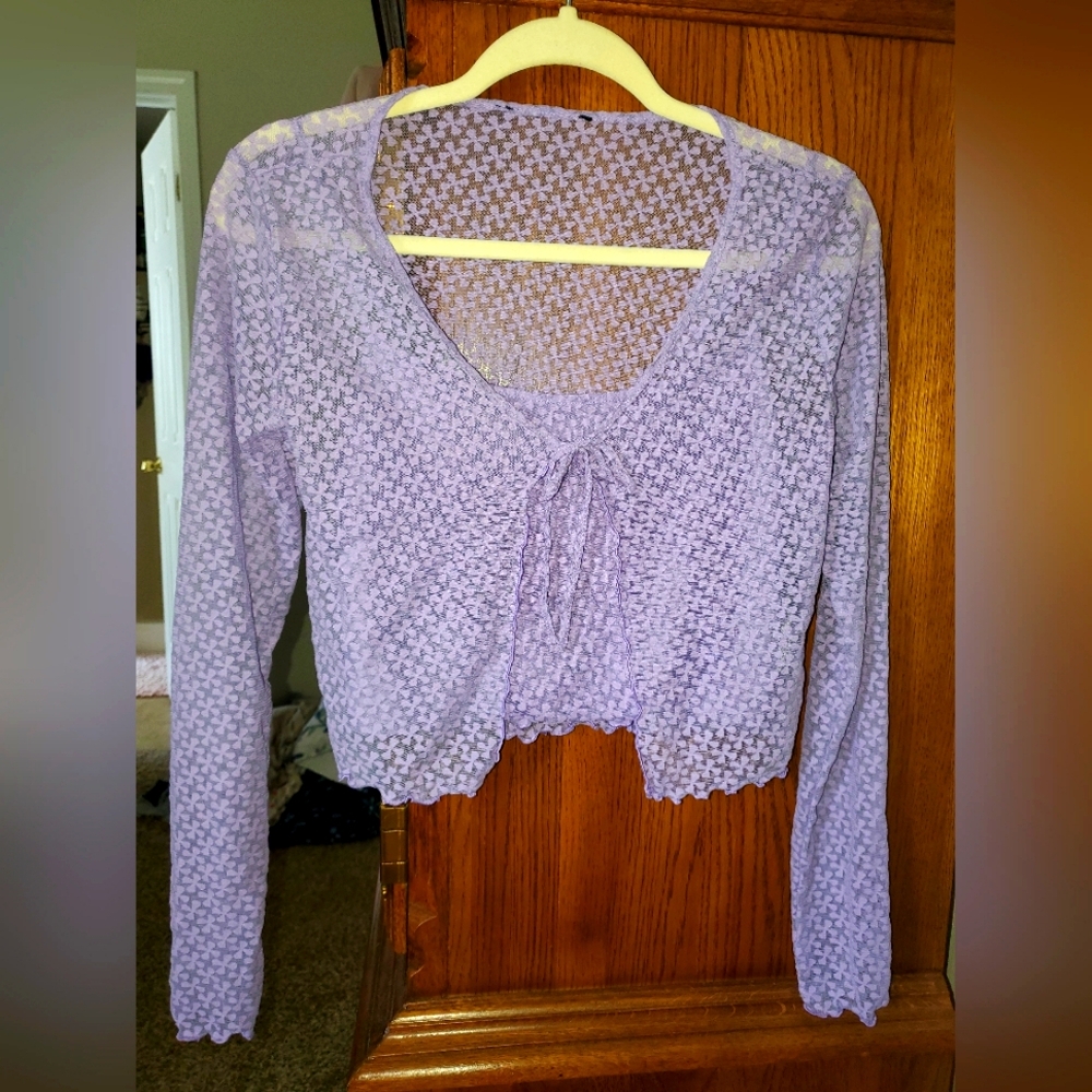 F21 Crop Top + Cardigan
